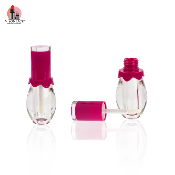 Kids Lip Gloss Wholesale Packaging Clear Bottle Custom Cute Plastic Empty Tubes - LG438B - Image 3