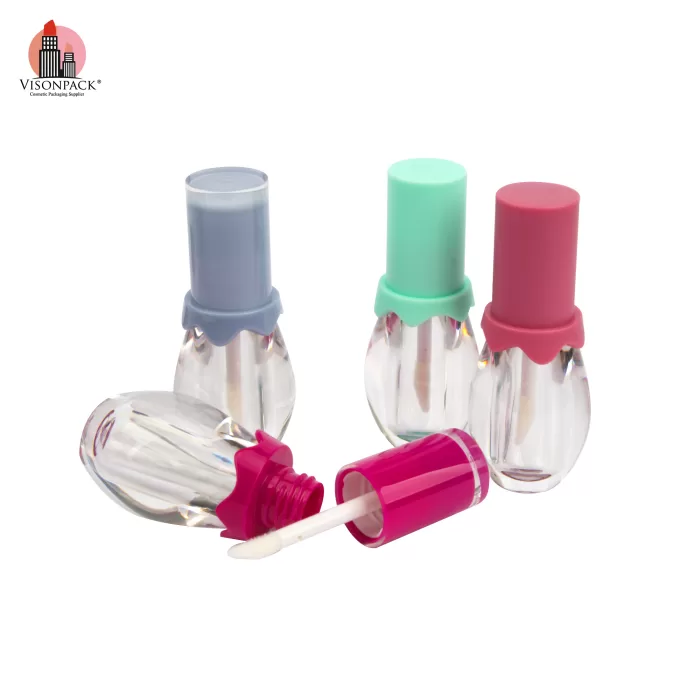 Kids Lip Gloss Wholesale Packaging Clear Bottle Custom Cute Plastic Empty Tubes - LG438B - Image 5