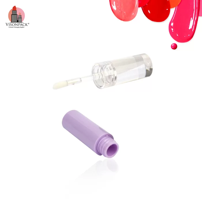 High Quality Purple Clear Containers with Custom Label Round Plastic Empty Tubes - LG444 - Image 5