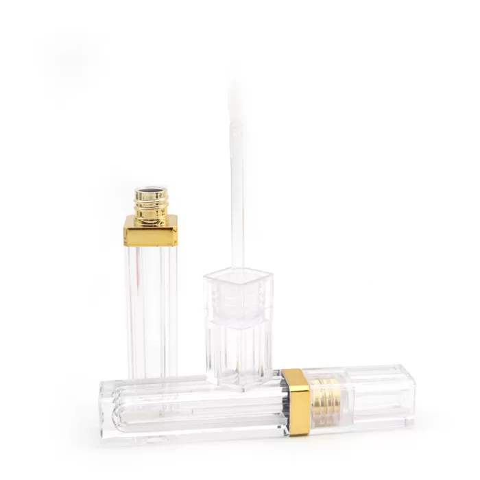 Custom Clear Lipgloss Oil Packaging 6ml Empty Square Transparent Containers Tubes Luxury Private Label - LG453 - Image 3