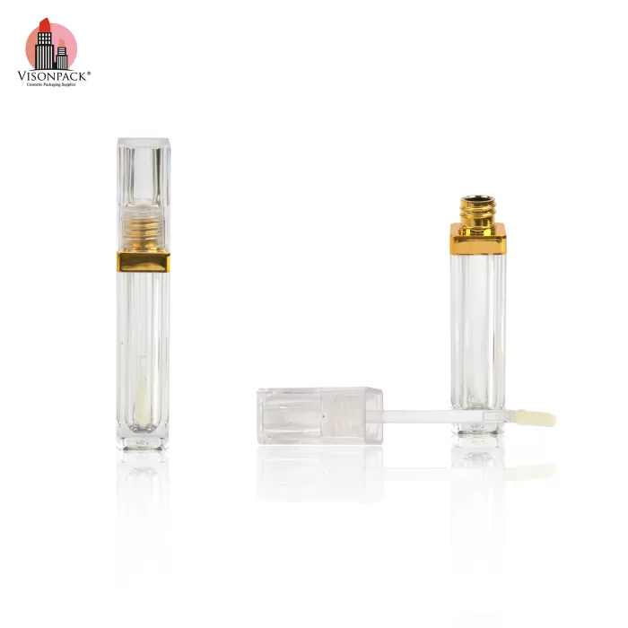 Custom Clear Lipgloss Oil Packaging 6ml Empty Square Transparent Containers Tubes Luxury Private Label - LG453 - Image 6