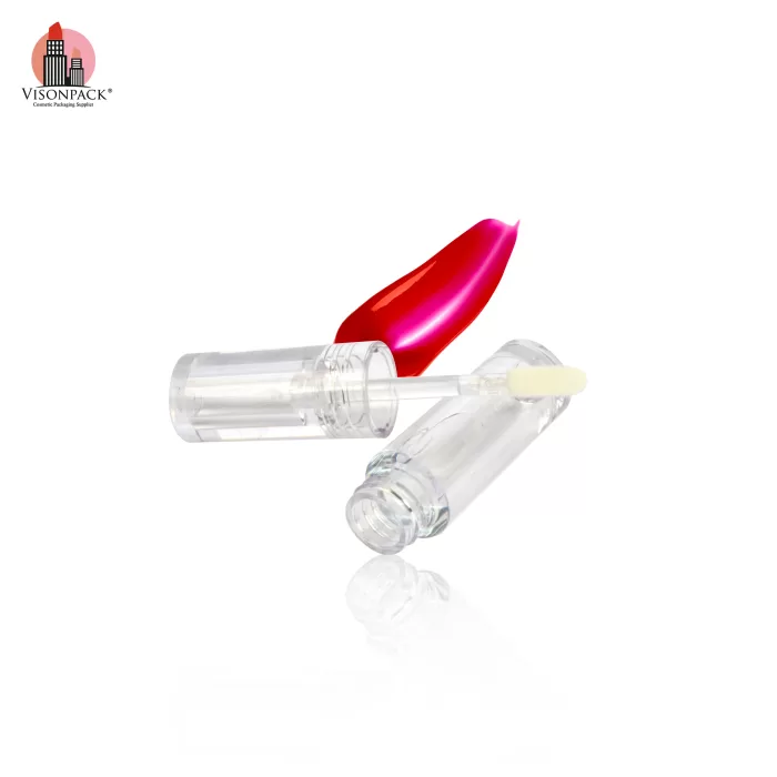 Quality Custom Clear Round Plastic Lipgloss Containers OEM Packaging Free Sample - LG457 - Image 2