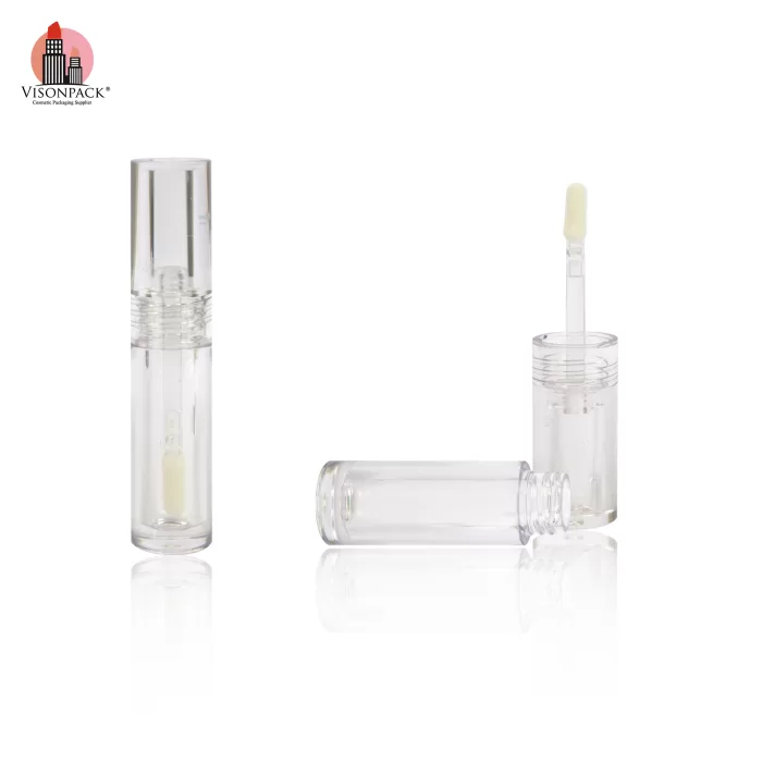 Quality Custom Clear Round Plastic Lipgloss Containers OEM Packaging Free Sample - LG457 - Image 4