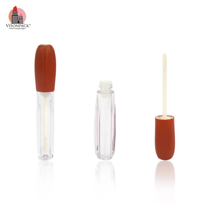 Custom Color Lipgloss Tube Unique Shape Empty Clear Bottle - LG470