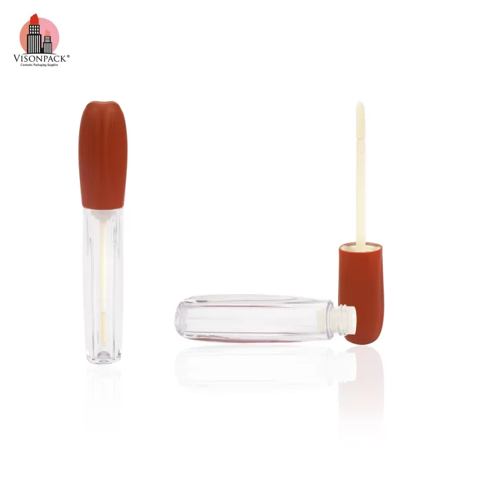 Custom Color Lipgloss Tube Unique Shape Empty Clear Bottle - LG470 - Image 2