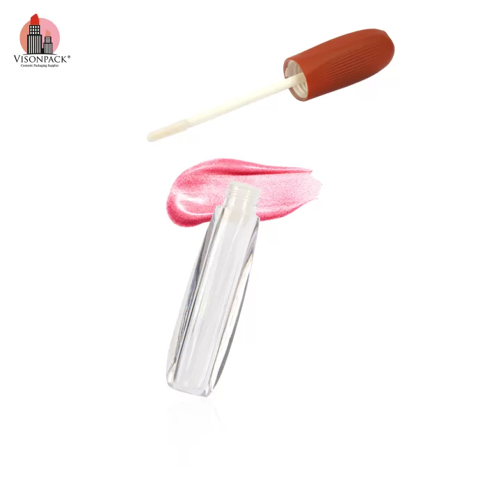 Custom Color Lipgloss Tube Unique Shape Empty Clear Bottle - LG470 - Image 3