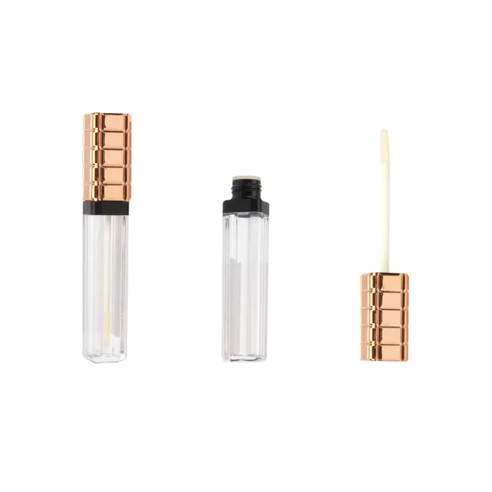 Luxury Square Tubes Packaging Custom Empty Cosmetic Liquid Lipstick Clear Bottle 7ml 8ml OEM - LG472