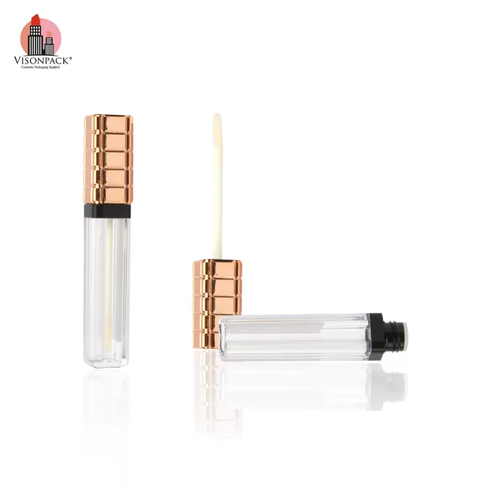 Luxury Square Tubes Packaging Custom Empty Cosmetic Liquid Lipstick Clear Bottle 7ml 8ml OEM - LG472 - Image 3