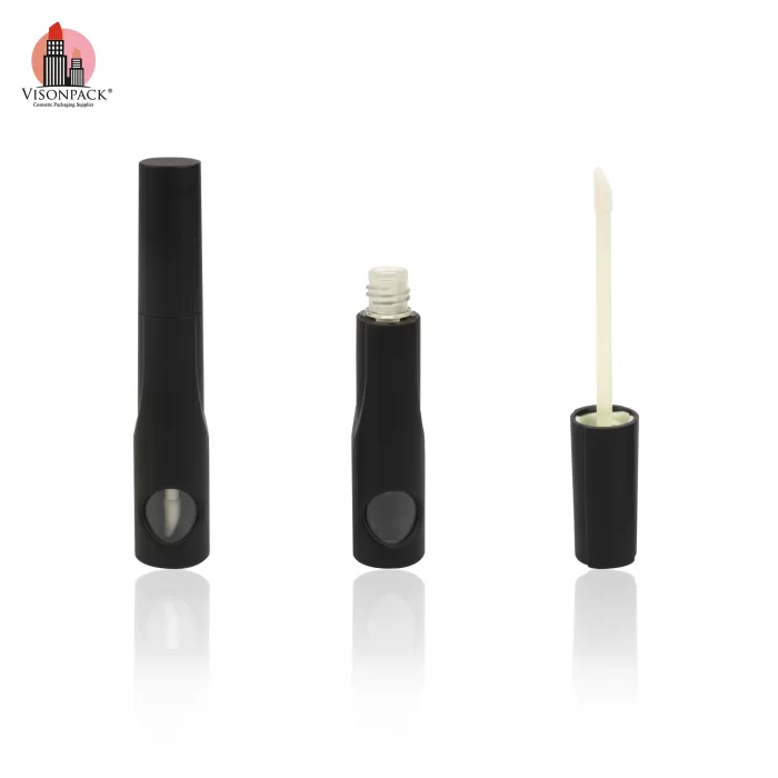 Matte Black Lip Oil Container Wholesale Custom Empty Case Tubes - LG478