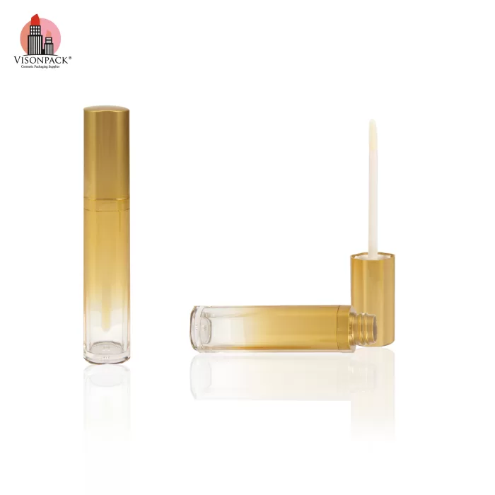 Gradient Packaging Container with Lip Brush Custom Lip Gloss Tube Plastic - LG479 - Image 3