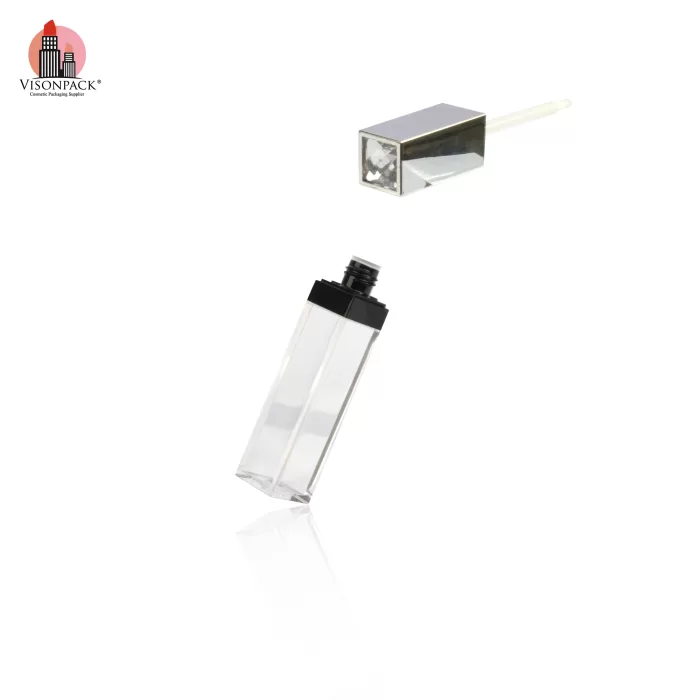 Custom Crystal Top Square Clear Tubes Packaging Wholesale Empty Lipstick Containers - LG485 - Image 2