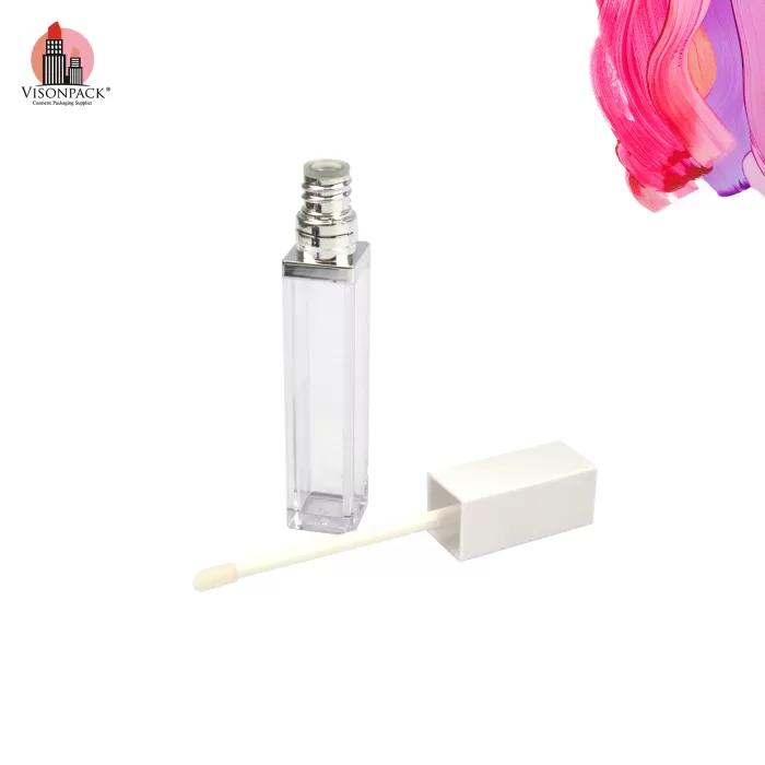 Factory OEM Custom 8ML Tubes Clear Bottle Square Colorful Makeup Containers Private Label - LG508 - Image 2