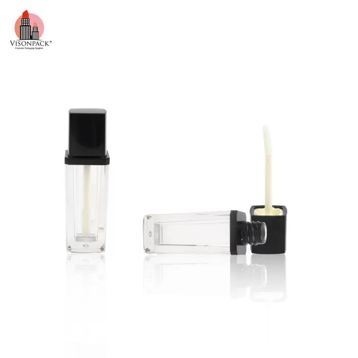 Creative Square Bottle 7.5ml Custom Empty Liquid Lipstick Tubes With Brush Applicator Wand - LG513 - Image 2