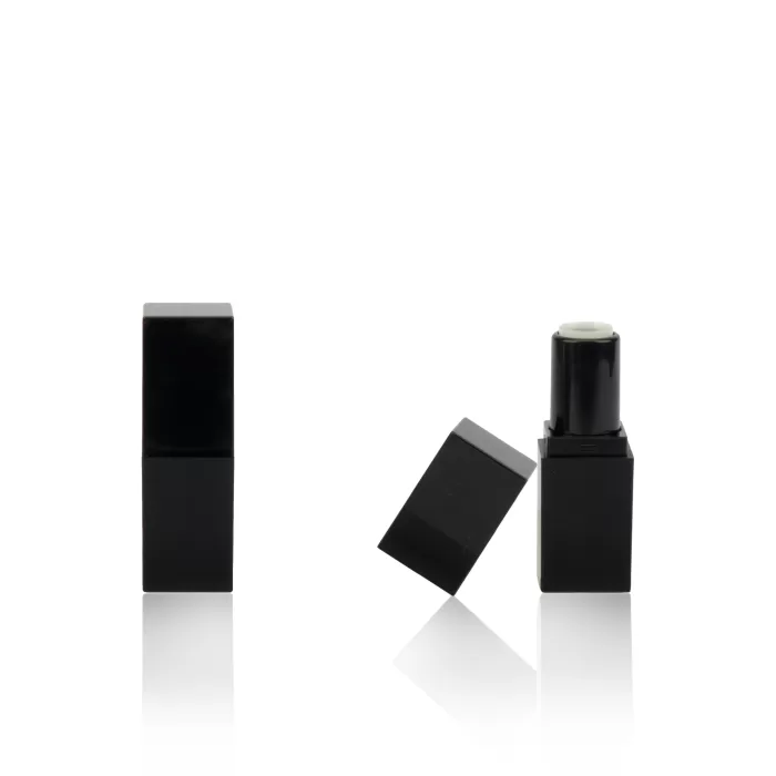 Hot 3g Plastic Mini Square Lipstick Container Black Gold Cute Small Empty Balm Packaging Cream Tube - LS032 - Image 6
