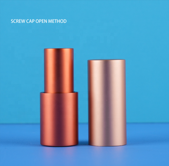 Custom Brand High Quality Aluminum Magnetic Lipstick Metal Round Balm Package Empty Container 3.5g Wholesale - LS0932 - Image 2