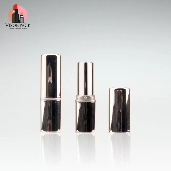 High Quality Aluminum Lipstick Tube Square Shape Lip Container Customized Design - LS114 - Image 3