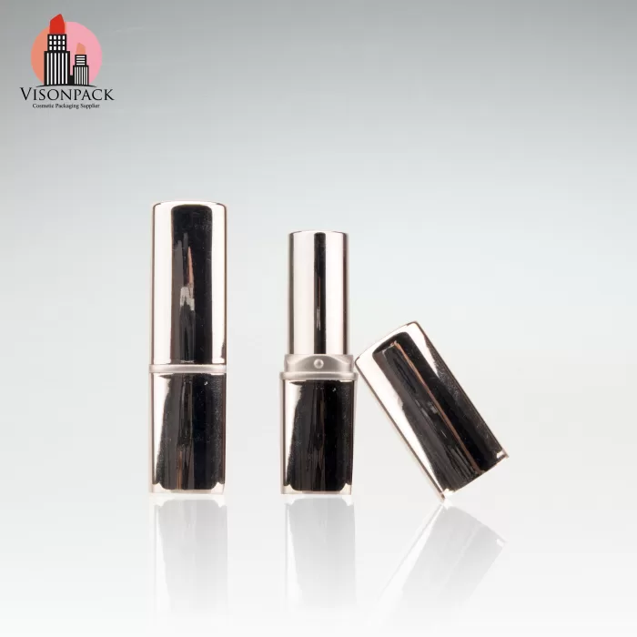 High Quality Aluminum Lipstick Tube Square Shape Lip Container Customized Design - LS114 - Image 4