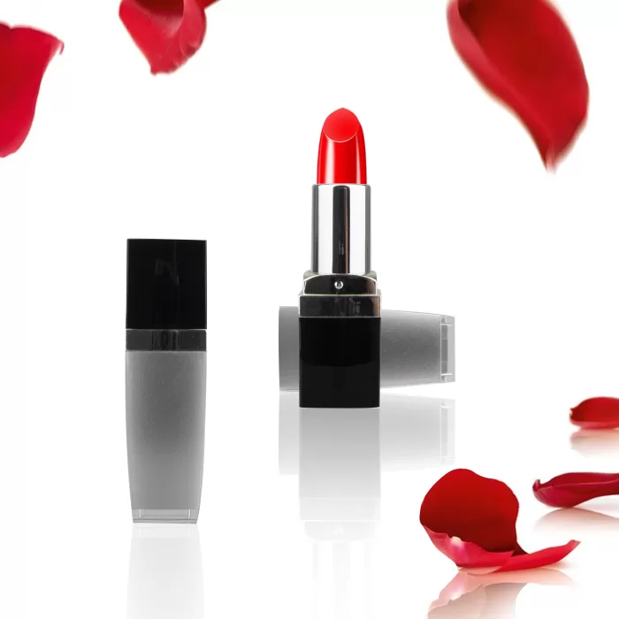 Mini Square Lipstick Tubes Lip Balm Tube Custom Empty Container Black Lid Gray Silver for Cosmetic - LS206 - Image 4