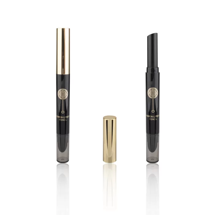 Black Gold Plastic Tubes Double Sides Lipstick Sponge Two Heads Makeup Packaging Slim Empty Bottle - LS291 - Image 4