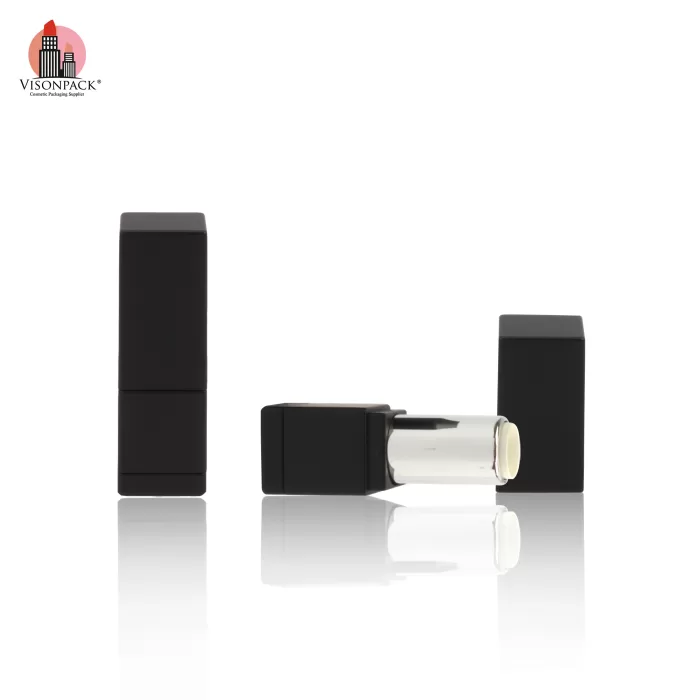 New Design Custom Empty Square Case with Mirror Matte Black for Cosmetic Packaging - LS561 - Image 3