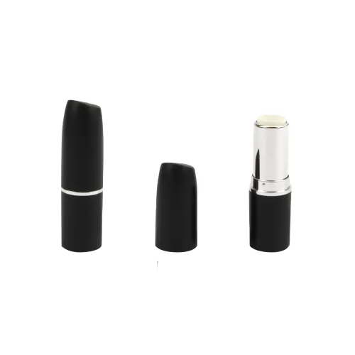 Unique Round Bullet Tube Matte Black Empty Case Custom Color Private Label - LS566