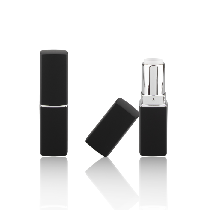 Square Empty Lip Balm Tube Matte Black Lipstick Case Custom Color Private Label - LS670 - Image 4
