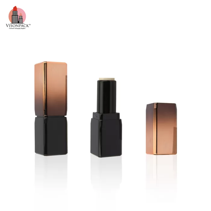 OEM Private Label Gradient Empty Custom Plastic Square Lipstick Tubes Black - LS927 - Image 3