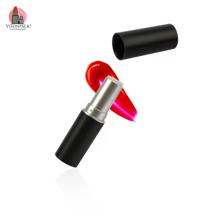Private Label Round Empty Case Matte Black Lip Balm Container Tube Custom Color - LS931 - Image 4