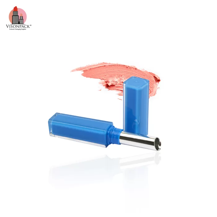 Colorful Dual Wall Slim Lipstick Tubes Square Empty Packaging Custom Color Plastic Balm Containers - LS938 - Image 3