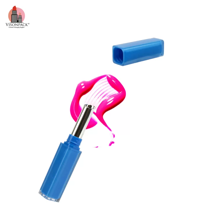 Colorful Dual Wall Slim Lipstick Tubes Square Empty Packaging Custom Color Plastic Balm Containers - LS938 - Image 5