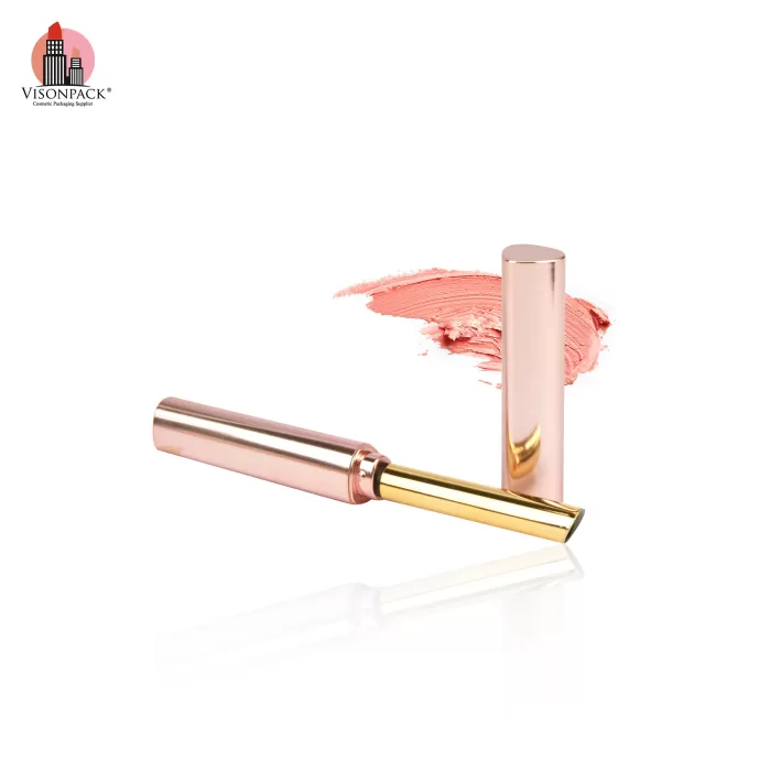 Metallic Custom Color Slim Empty Round Lipstick Containers Tubes - LS952 - Image 4