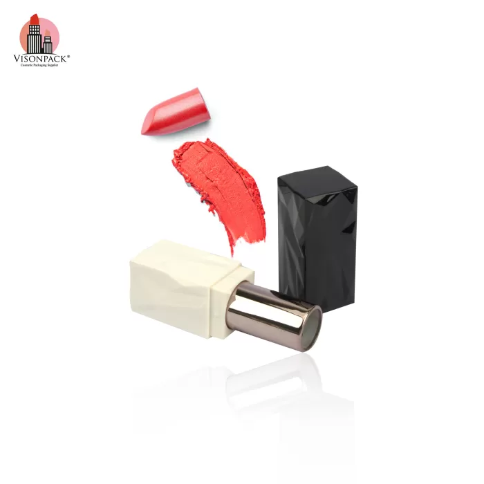 Unique Custom OEM Square Black White Luxury Cosmetic Lipstick Tubes Containers - LS956 - Image 3