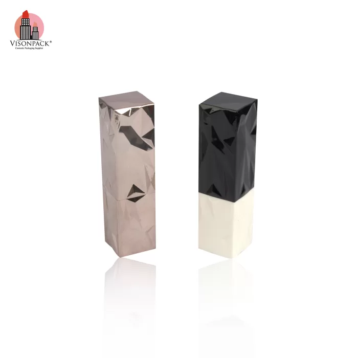 Unique Custom OEM Square Black White Luxury Cosmetic Lipstick Tubes Containers - LS956 - Image 4
