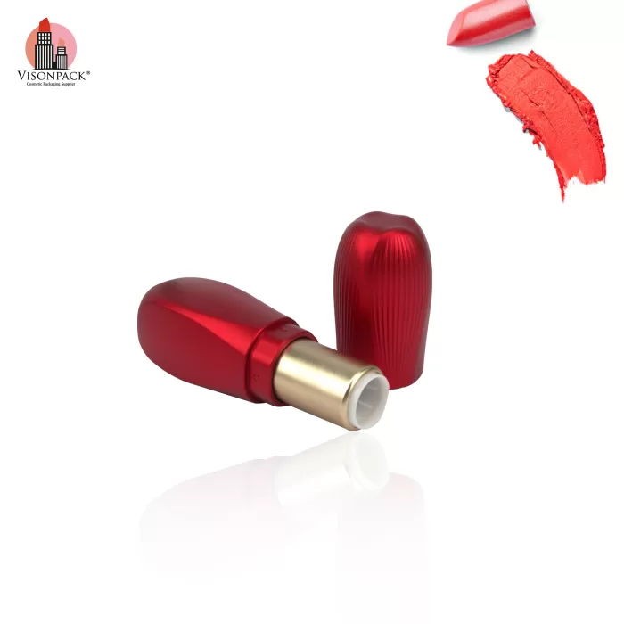 Free Samples Private OEM Cosmetic Custom Packaging Matte Red Plastic Lipstick Tubes - LS958 - Image 3