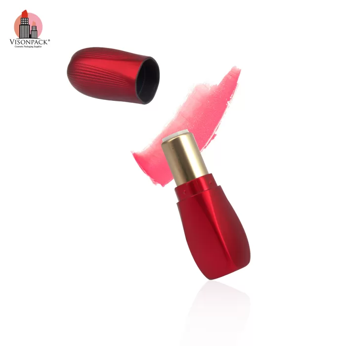 Free Samples Private OEM Cosmetic Custom Packaging Matte Red Plastic Lipstick Tubes - LS958 - Image 4