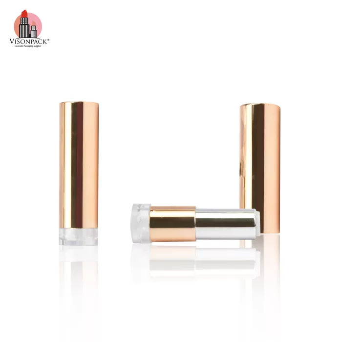 Wholesale Metal Gold Empty Round Custom Lipstick Tubes Containers - LS960 - Image 2