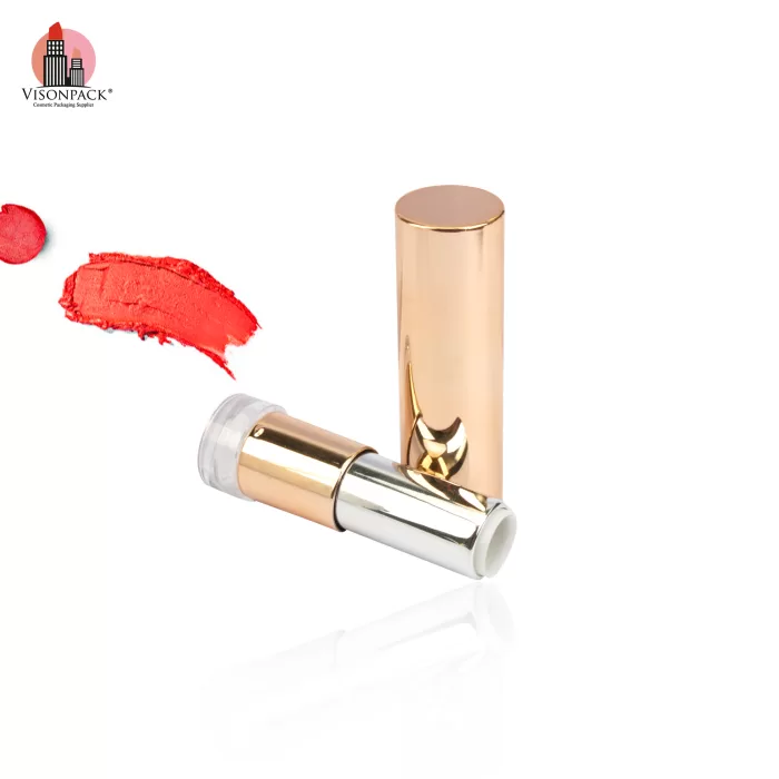 Wholesale Metal Gold Empty Round Custom Lipstick Tubes Containers - LS960 - Image 4
