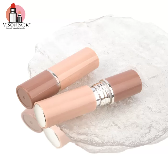 Twist Up Cover Round Empty Lipstick Tube OEM for Cosmetic Packaging - LS965 - Image 2