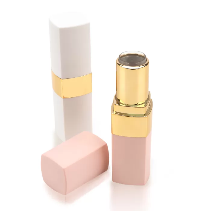 High Quality Classical Square Lipstick Case Custom Color Empty Plastic Tube - LS967