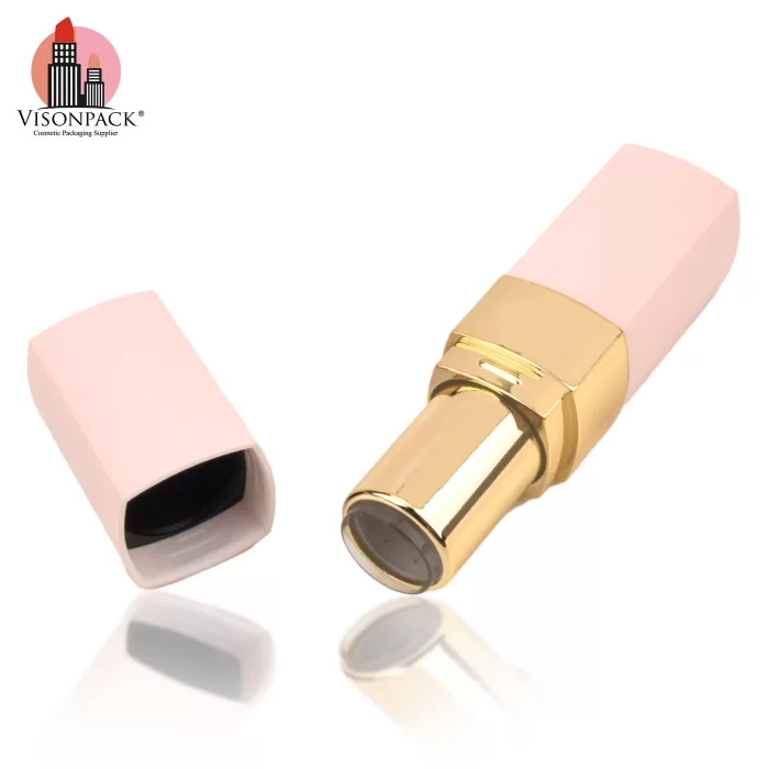 High Quality Classical Square Lipstick Case Custom Color Empty Plastic Tube - LS967 - Image 3