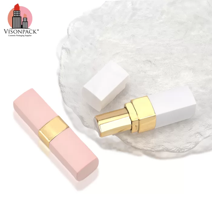 High Quality Classical Square Lipstick Case Custom Color Empty Plastic Tube - LS967 - Image 4