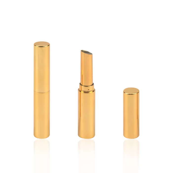 Slim Empty Lip Balm Tube Lipstick Case Container Luxury Gold - LS968