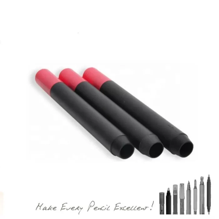 Custom Brand Cosmetic Packaging Sharpenable Lipstick Pen 5g PVC Automatic Highlighter Empty Liner Silkworm Pencil - LSE118Y - Image 2