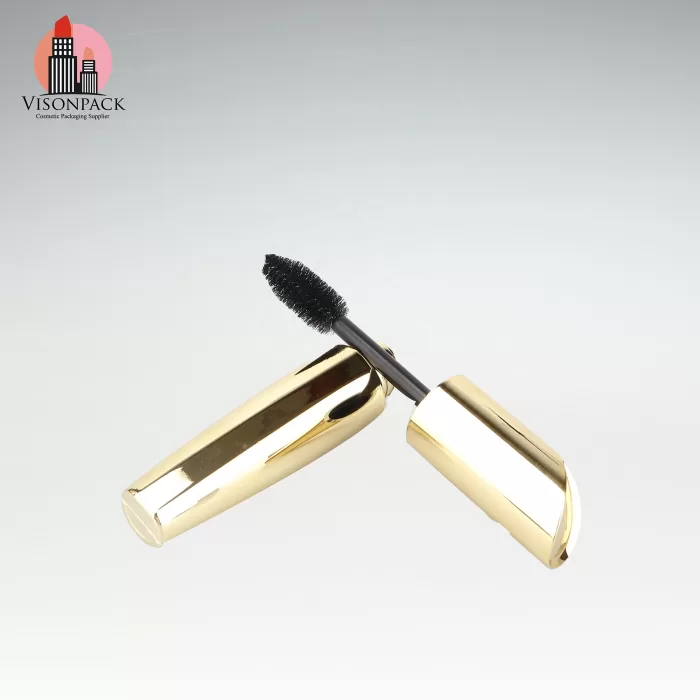 High Quality Golden Mascara Packaging Big Capacity 18ml Eyelash Tube Big Brush Gold Metallization Print - MC007 - Image 3