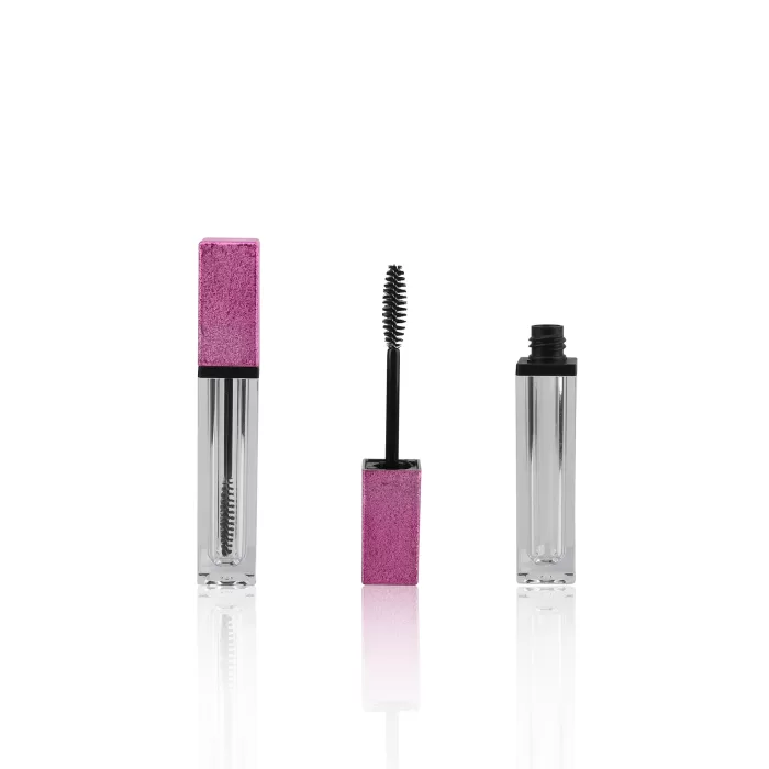 Custom Transparent Bottle Mascara Tube Packaging With Brush Wand Eyelash Growth - MC091