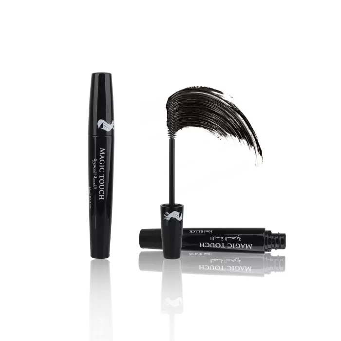 Black 10ml Petg Plastic Cosmetic Mascara Tubes Nylon Brush White Silk Screen Printing White - MC099