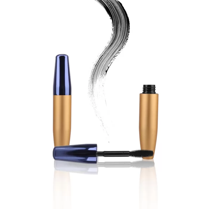 Luxury 8ml Aluminum Gold Mascara Packaging Container Big Silicone Brush - MC108 - Image 2
