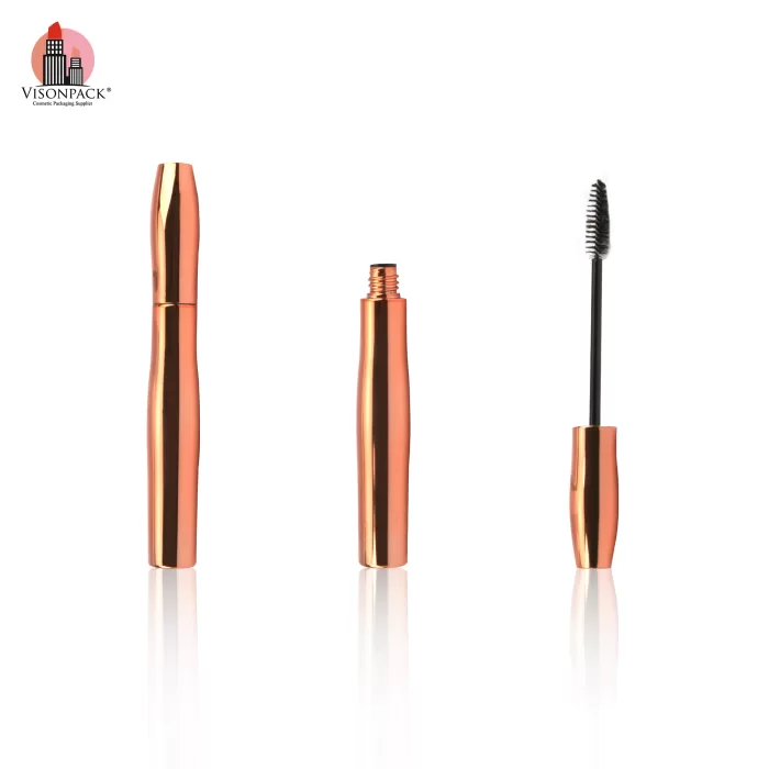 Metallic Gold Mascara Wand Tubes Plastic Cosmetic Bottles OEM Empty Container - MC144