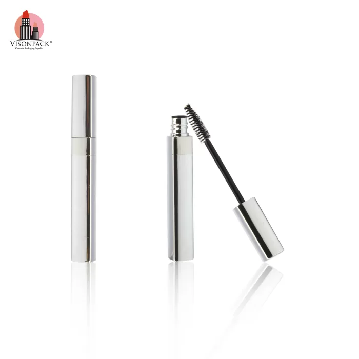 New Arrival Square Slim Lip Gloss Concealer Packaging Empty Eyelash Mascara Tube Silver Custom Lids Color - MC146 - Image 2