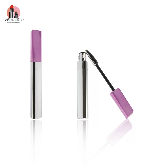 New Arrival Square Slim Lip Gloss Concealer Packaging Empty Eyelash Mascara Tube Silver Custom Lids Color - MC146 - Image 3
